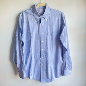 Brooks Brothers • Blue Yellow & Red Plaid Long Sleeve Button Down Dress Shirt